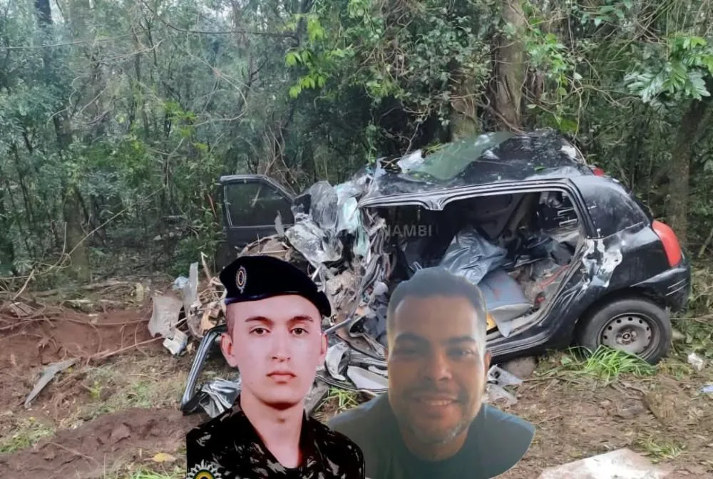 Identificados homens mortos em colisão entre carro e caminhão