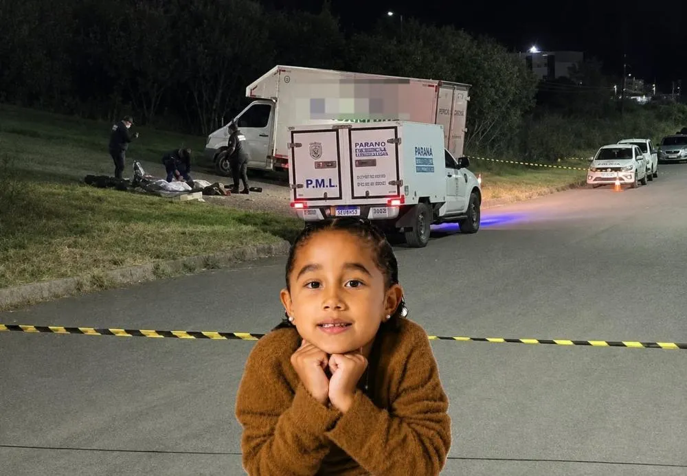 Menina Fernanda tinha 6 anos e estava na carona da moto elétrica conduzida pela mãe - Foto: Reprodução