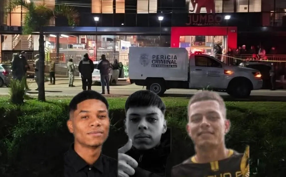 Wilian, Douglas e Valdair morreram na troca de tiros com policiais - Foto: Portal Alvoradense