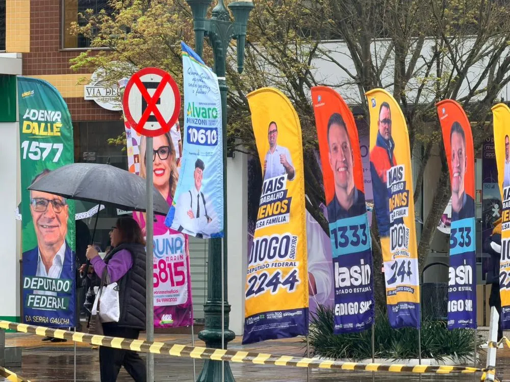 Justiça Eleitoral veta wind banners em pontos de Bento Gonçalves