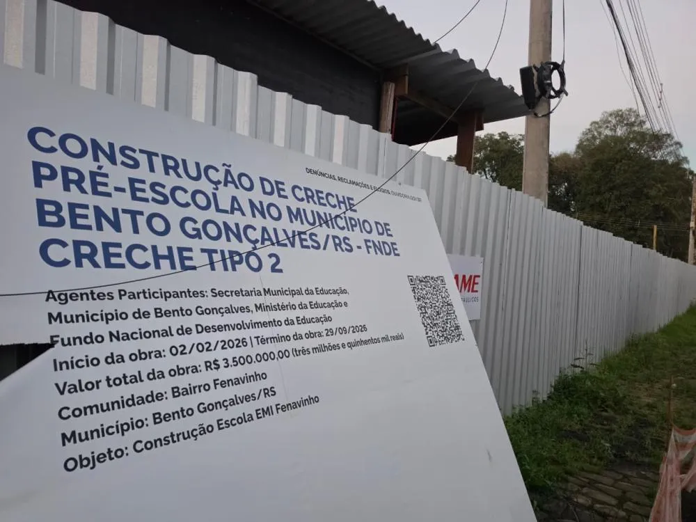 Não há previsão de quando as obras na escola serão retomadas