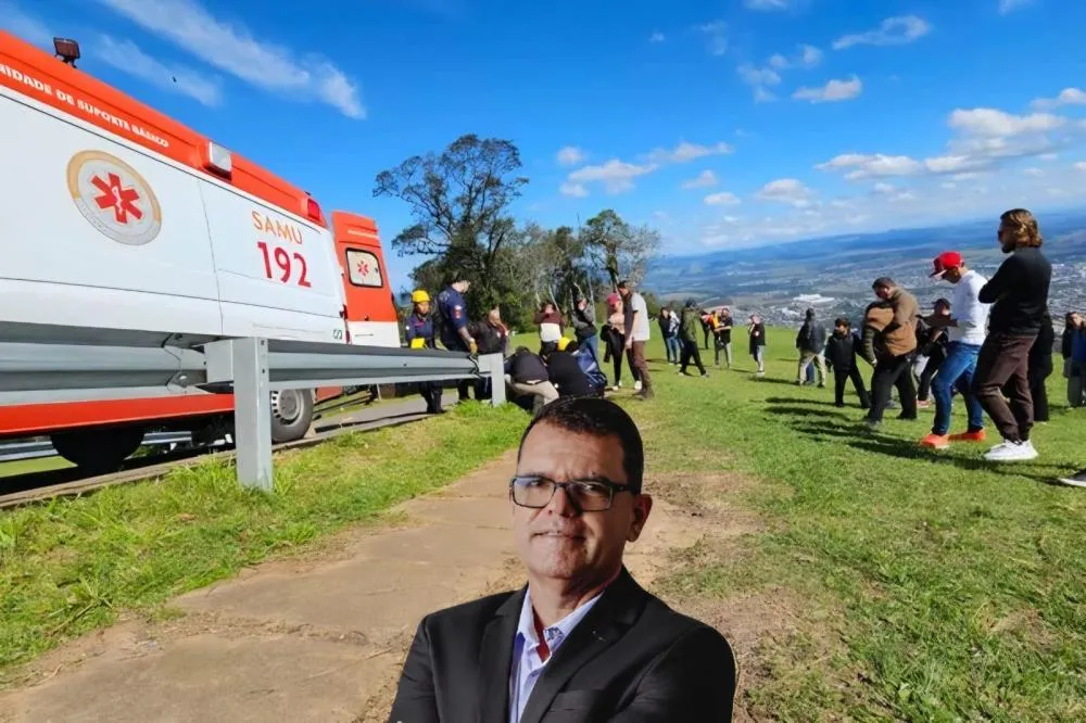 Cleberson Vieira tinha pouco mais de um ano de experiência voando de paraglider - Foto: Reprodução