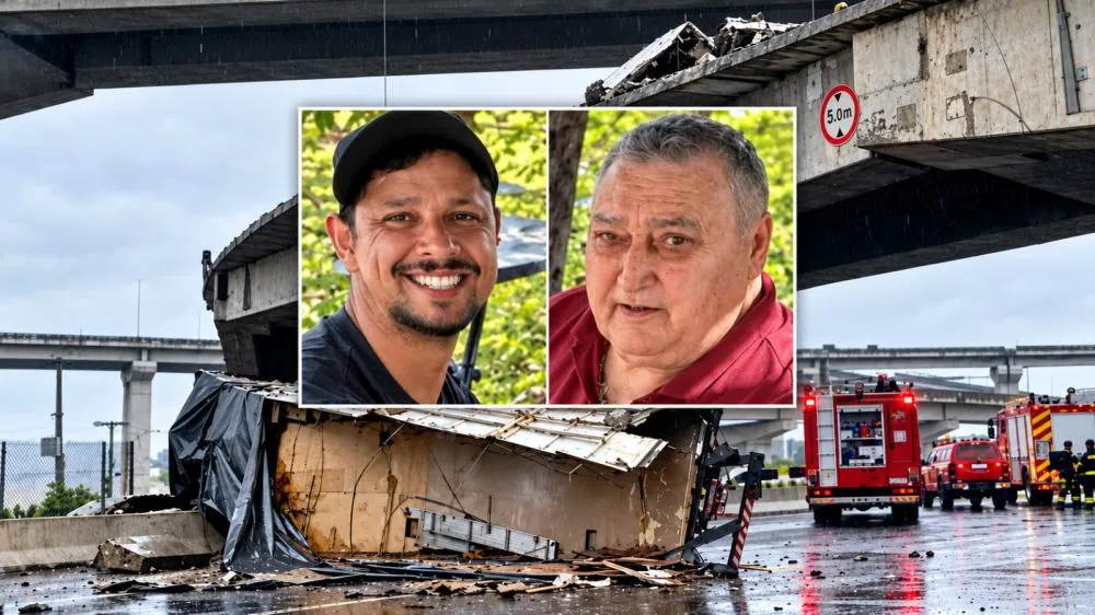 Identificadas vítimas de caminhão que caiu da Ponte do Guaíba