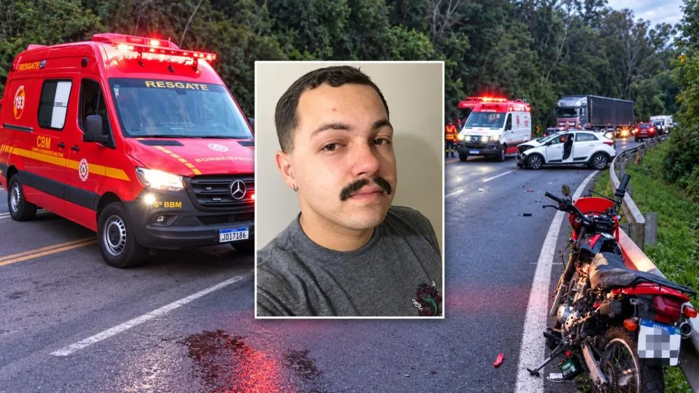 Motociclista envolvido em acidente na BR-470 morre no hospital
