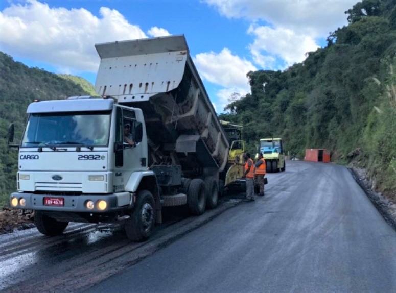 Termina a obra de recuperação da ERS 448 em Nova Roma do Sul