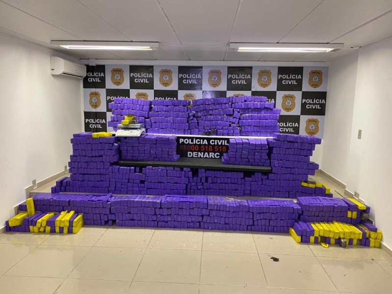 Polícia Civil apreende carga de maconha avaliada em mais de R$ 3 milhões