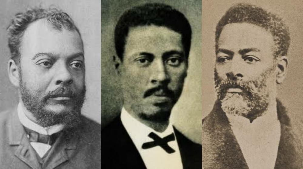 José do Patrocínio, André Rebouças e Luiz Gama, três protagonistas negros do movimento abolicionista brasileiro