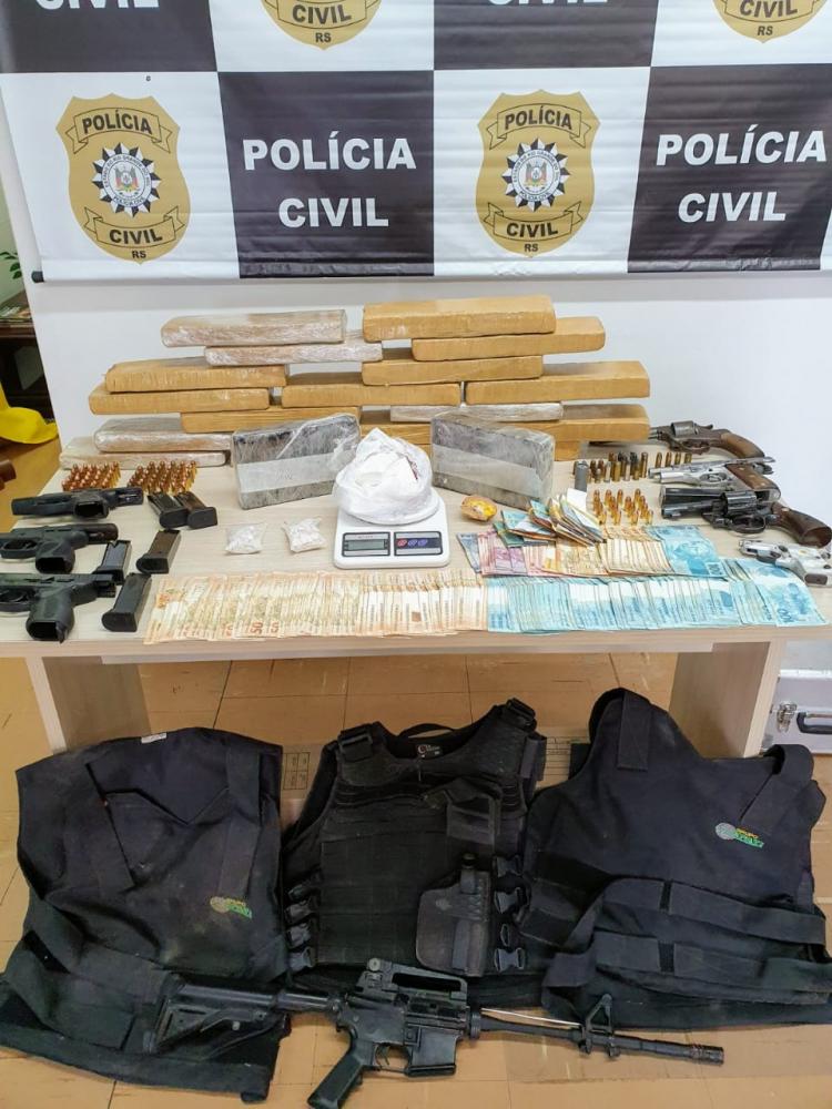 Polícia Civil desbarata esquema de tráfico de facção criminosa em Bento Gonçalves