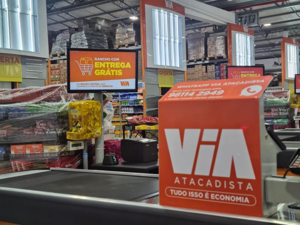 A estrutura do Via Atacadista traz um Atacarejo com muito espaço para os clientes fazerem suas compras. Fotos: NB Notícias