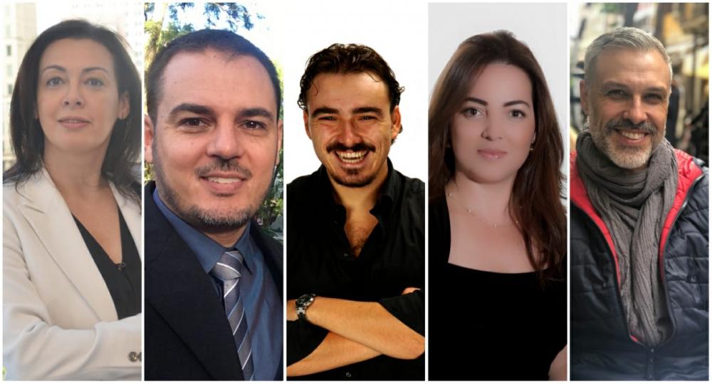 Da esquerda para a direita: Silvana Carminati Heckman, da Associação Brasileira de Design de Interiores (ABD); Ricardo Dal Piva, do Instituto Senai de Tecnologia de Madeira e Mobiliário; Giulio Palmitessa, professor da Unisinos; Ana Brum, do Centro Brasil