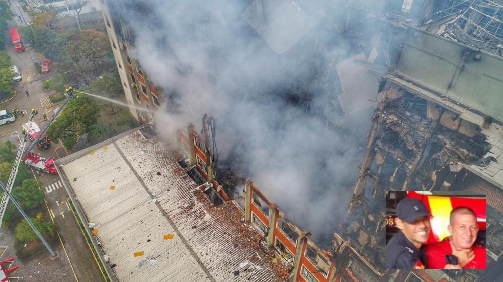 Encontrados os corpos dos bombeiros desaparecidos no incêndio do prédio da Secretaria de Segurança Pública