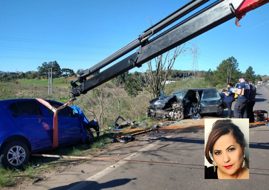 Maristela Nery (foto menor) era professora na cidade de Passo Fundo