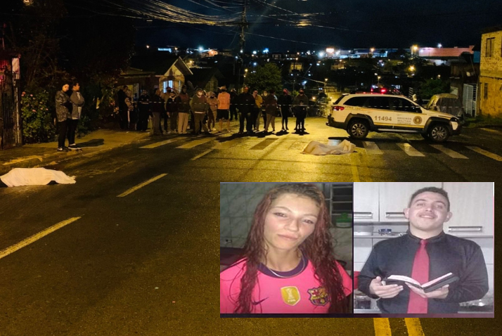 Homem e mulher são executados a tiros em parada de ônibus