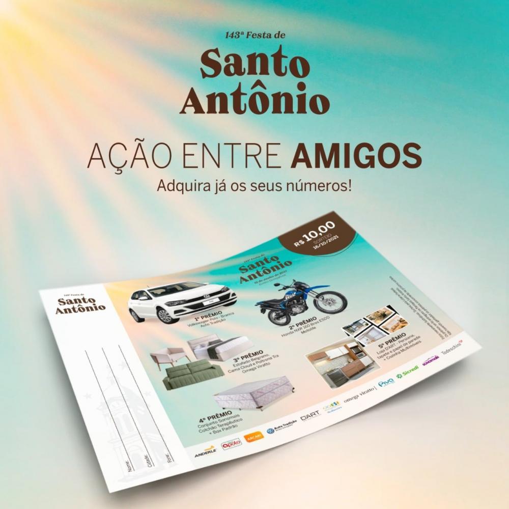 Último mês para a comunidade adquirir a Ação entre Amigos da 143ª Festa de Santo Antônio