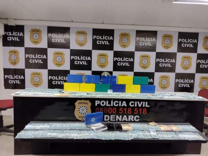 Droga era de alta qualidade e renderia cerca de R$ 400 mil para a facção criminosa - Fotos: Polícia Civil