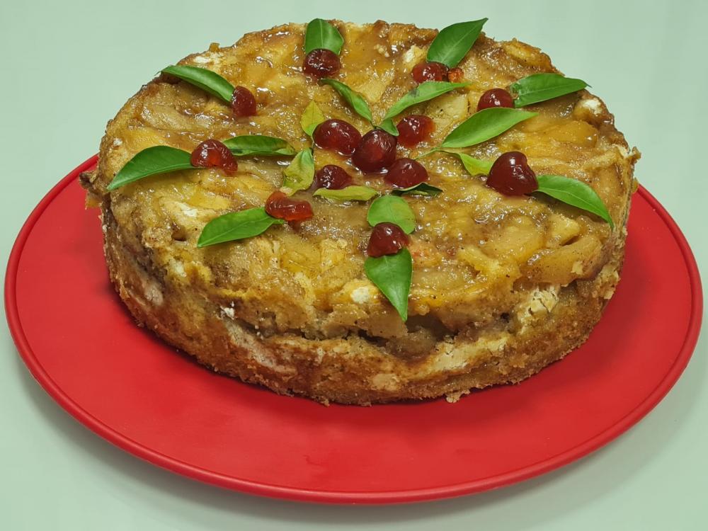 Torta de maçã da chef Dalva Audibert Carvalho