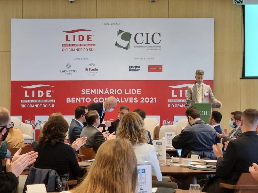 Presidente do CIC-BG, Rogério Capoani, destacou a importância da união dos setores públicos e privado para o fortalecimento da economia no estado. Foto: NB Notícias