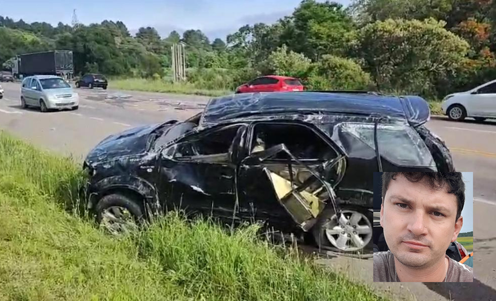 Jeferson Evaldt (foto menor) tinha 33 anos e deixa a esposa e um filho