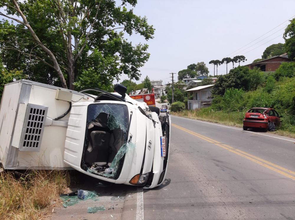 Duas pessoas ficam feridas durante acidente em Bento Gonçalves