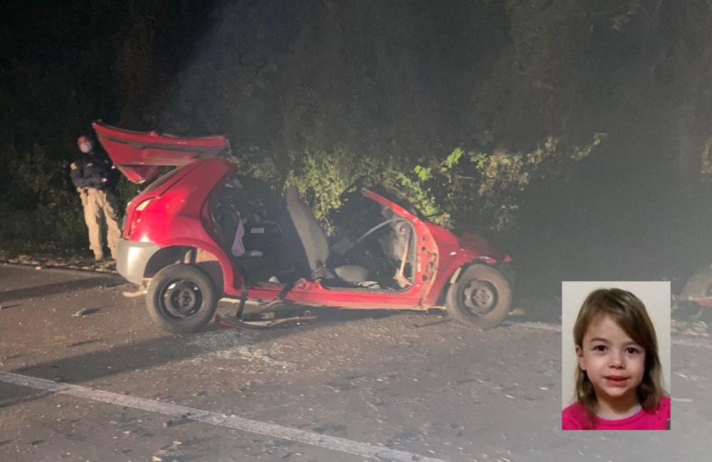 Maria Luisa Grandi de Aguiar (foto menor) tinha apenas cinco anos 