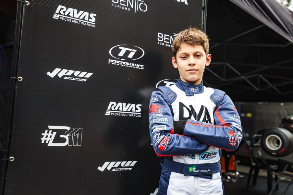 Guki Toniolo vai representar Bento Gonçalves no Campeonato Brasileiro de Kart 2021