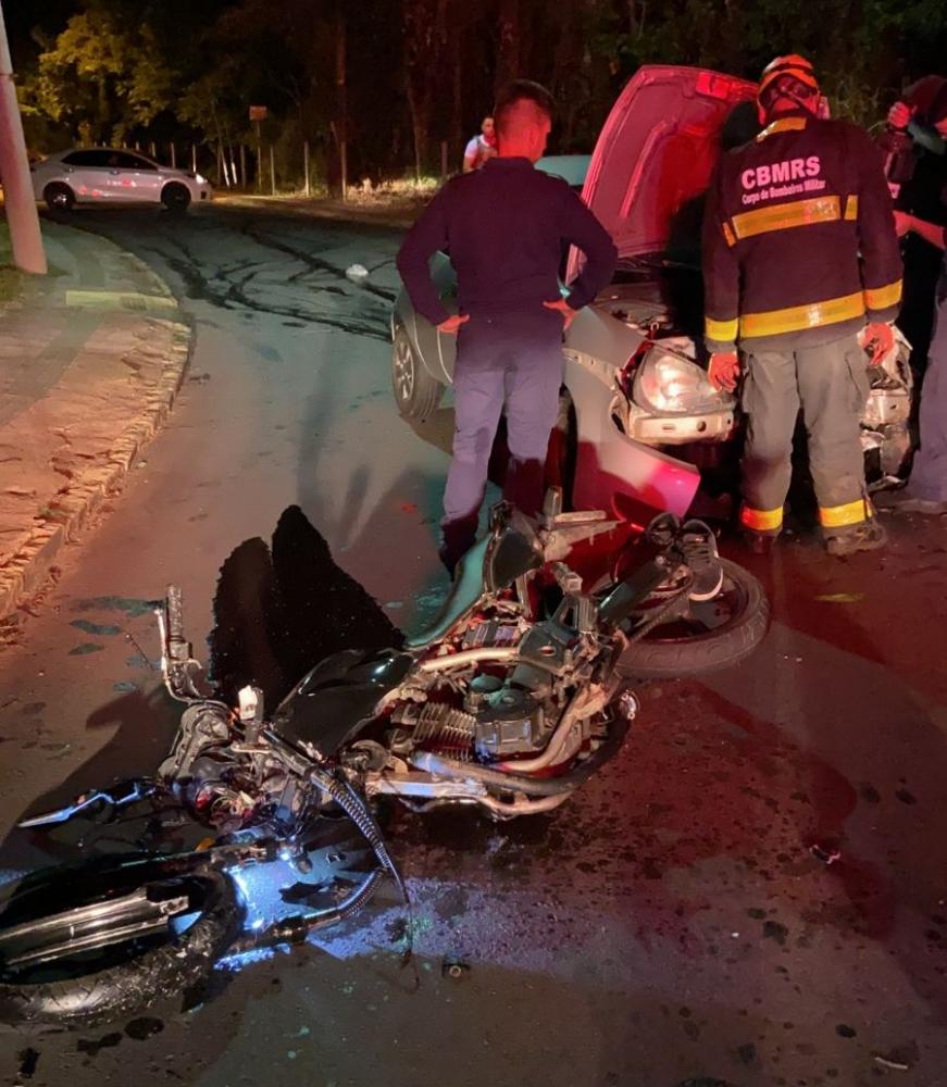 Motociclista sofre grave acidente no dia de seu aniversário em Bento Gonçalves