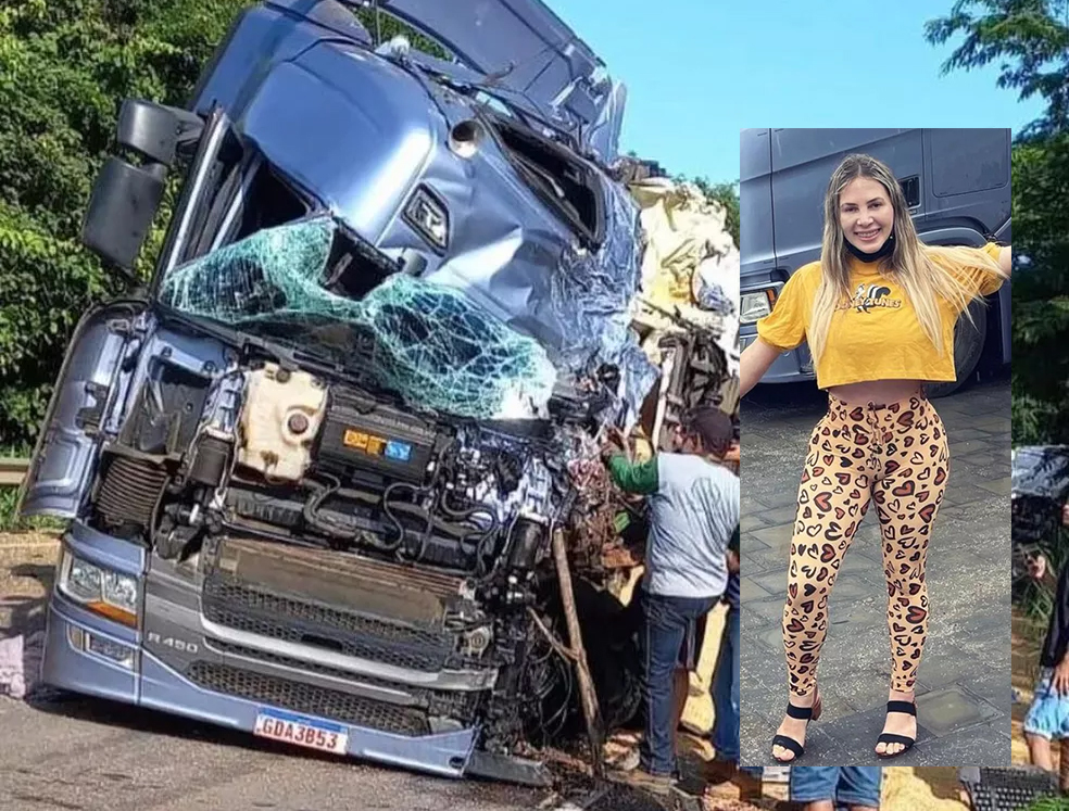 Caminhoneira influencer sofre grave acidente de caminhão em Mato Grosso