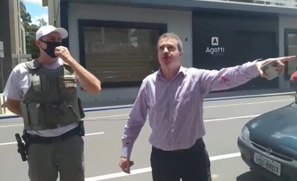 REVOLTANTE: Apresentador é agredido antes de entrar em programa de TV em Garibaldi