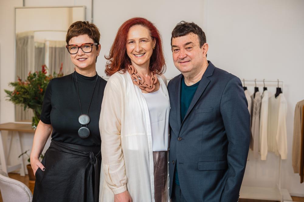 Os consultores Tatiane Alves, Beth Venzon e Walter Rodrigues (da esquerda para a direita) são responsáveis pelas mentorias - Divulgação Projeto Feito na Serra Gaúcha