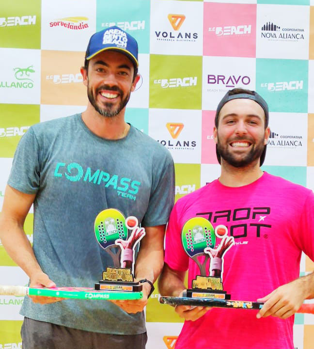 Eduardo e Dentinho foram campeões na categoria A - Dupla Masculina. Foto: Divulgação