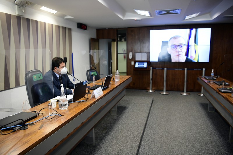 O requerimento do senador Fabiano Contarato (PT-ES) teve o apoio do senador Reguffe (Podemos-DF), presidente da Comissão - Pedro França/Agência Senado