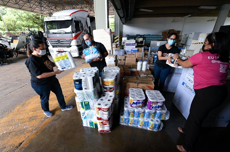 A campanha SOS Rio foi promovida pelo grupo de voluntários do Senado, Liga do Bem - Edilson Rodrigues/Agência Senado