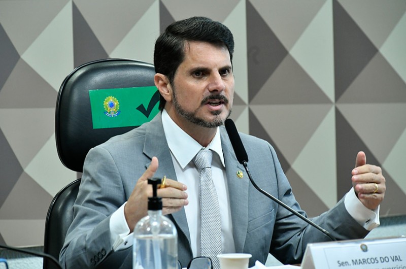 Marcos do Val é relator do PL sobre armas e também de projeto que amplia caracterização de assédio sexual, outro item na pauta - Geraldo Magela/Agência Senado