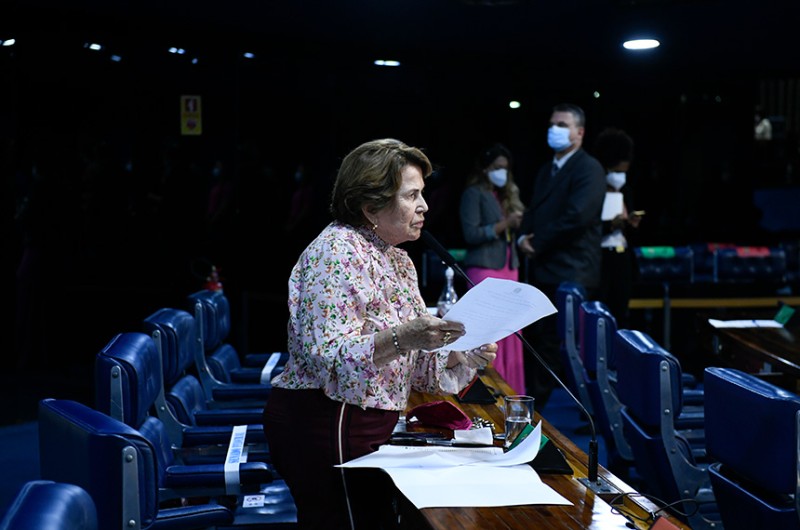 A senadora Nilda Gondim (MDB-PB) disse que as mulheres enfrentam lutas diárias por igualdade, seja no mercado de trabalho, seja contra a violência de gênero - Roque de Sá/Agência Senado