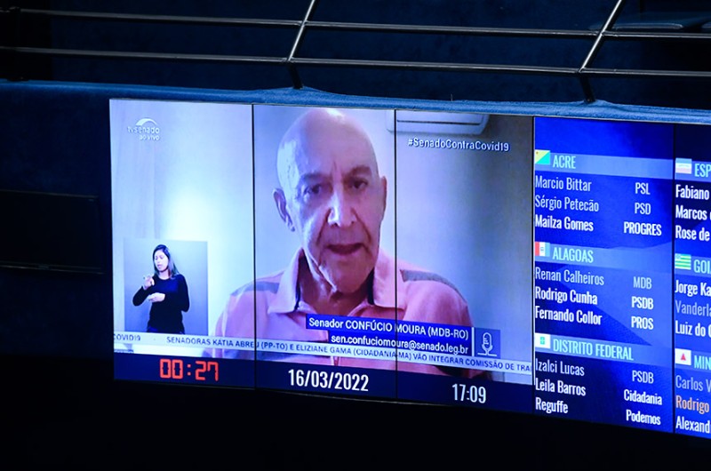 Para Confúcio Moura (MDB-RO) a alternativa é que as perícias sejam feitas de forma virtual nas regiões mais distantes - Jefferson Rudy/Agência Senado