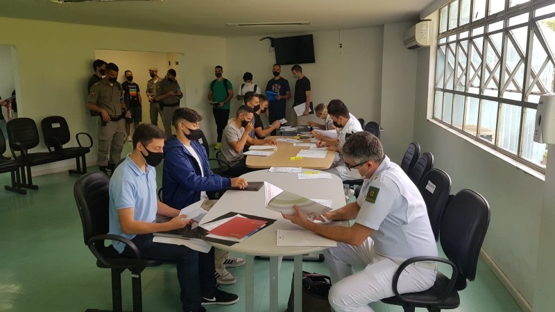 Serão atendidos 350 candidatos por turno, manhã e tarde, sendo que a etapa ocorrerá inclusive no próximo fim de semana - Foto: Ascom BM