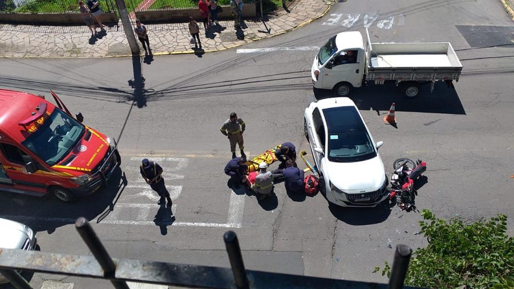 Trânsito ficou lento no local durante o atendimento do acidente - Foto:Divulgação