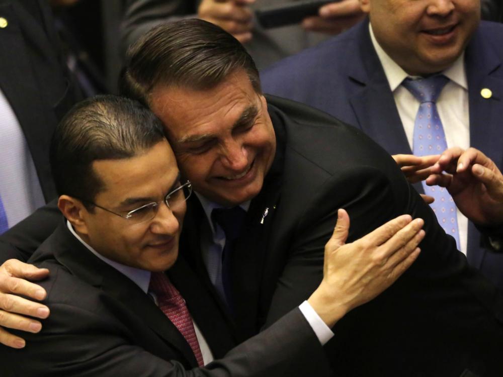 Bolsonaro e deputado Marcos Pereira selaram a aliança com o Republicanos em torno de sua candidatura à presidência