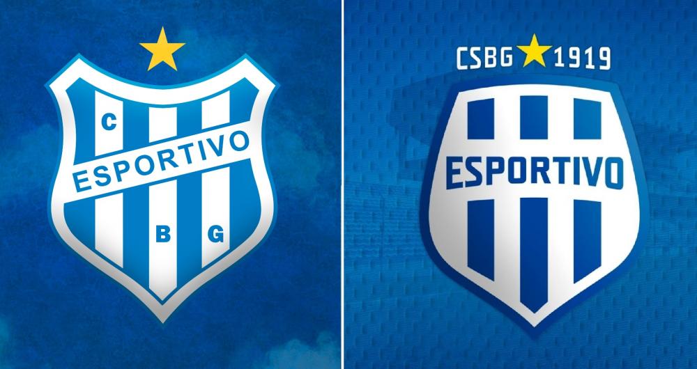 Escudo da esquerda foi utilizado pelo clube desde 2011 até então