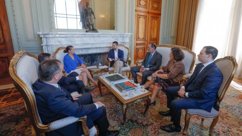 Desembargadora foi recebida no Gabinete do Governador - Foto: Itamar Aguiar / Palácio Piratini