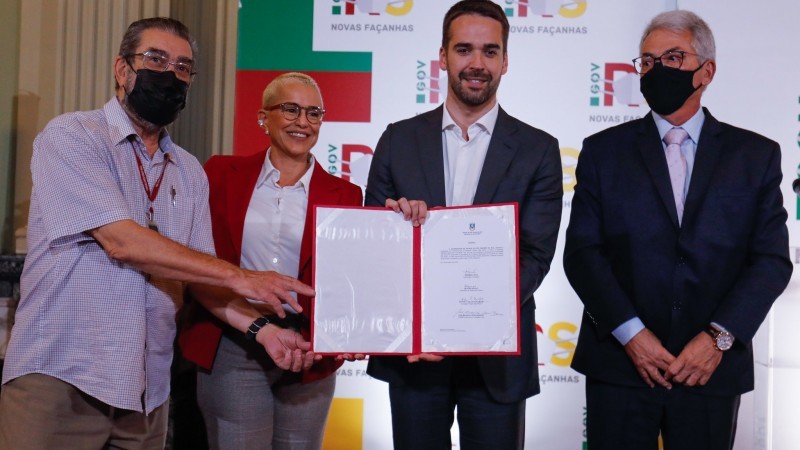 O contrato destina R$ 6,6 milhões para conclusão do Teatro Oficina, com capacidade para 200 espectadores - Foto: Itamar Aguiar/Palácio Piratini