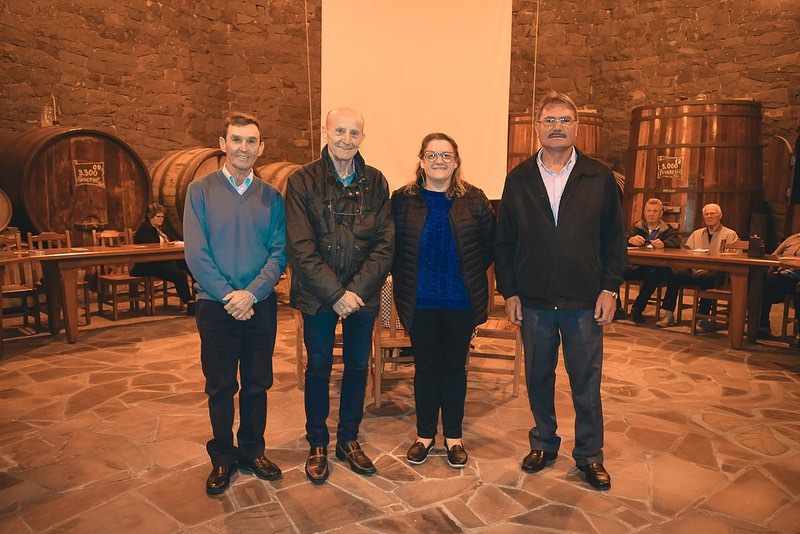 Diretoria 2022-2023, Vilso Strapazzon, Tarcísio Michelon, Alice Menoncin, Silvério Salvati;