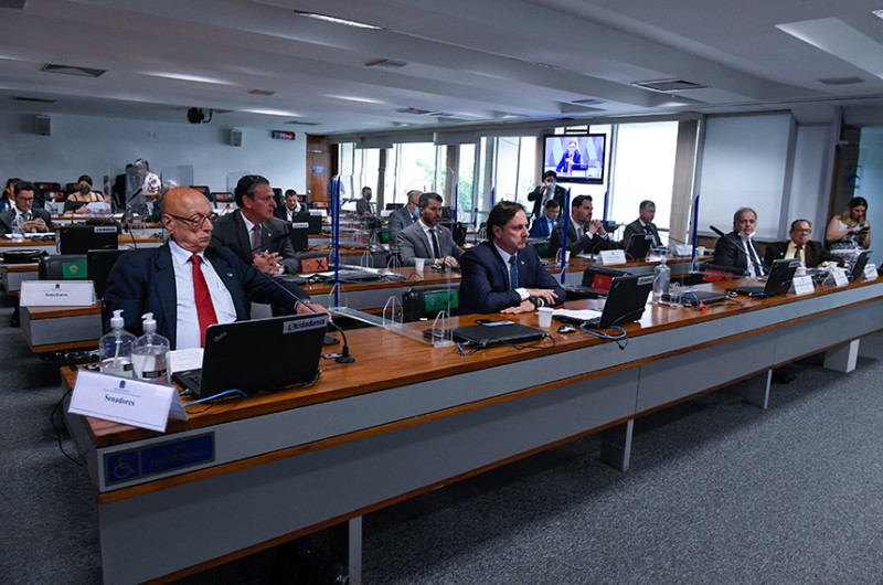 A Comissão de Serviços de Infraestrutura (CI) do Senado durante a reunião desta terça-feira - Roque de Sá/Agência Senado