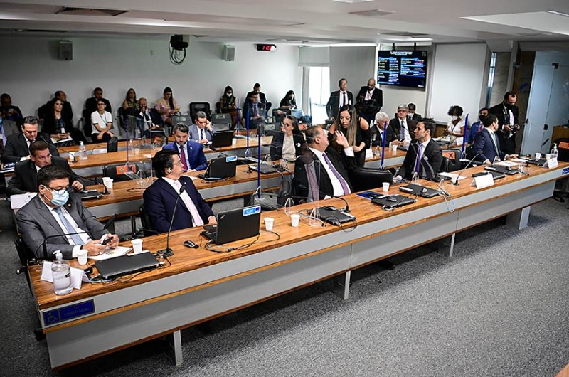 Senadores e sabatinados na reunião da Comissão de Infraestrutura - Pedro França/Agência Senado