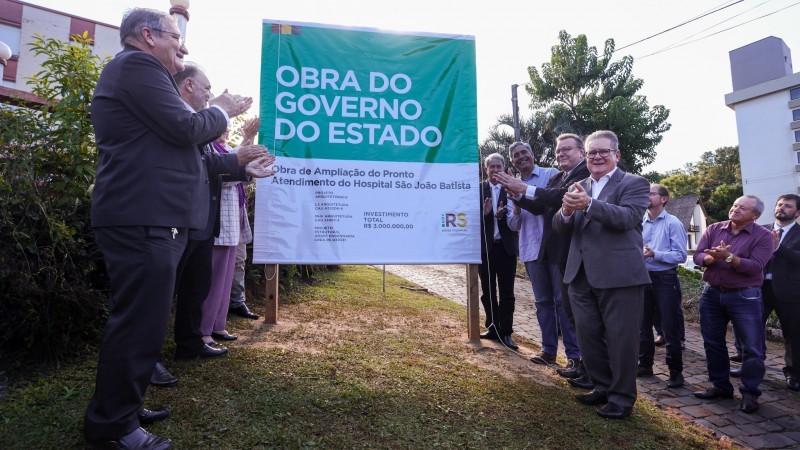 Recursos serão destinados para construção do novo pronto atendimento do hospital São João Batista - Foto: Felipe Dalla Valle / Palácio Piratini