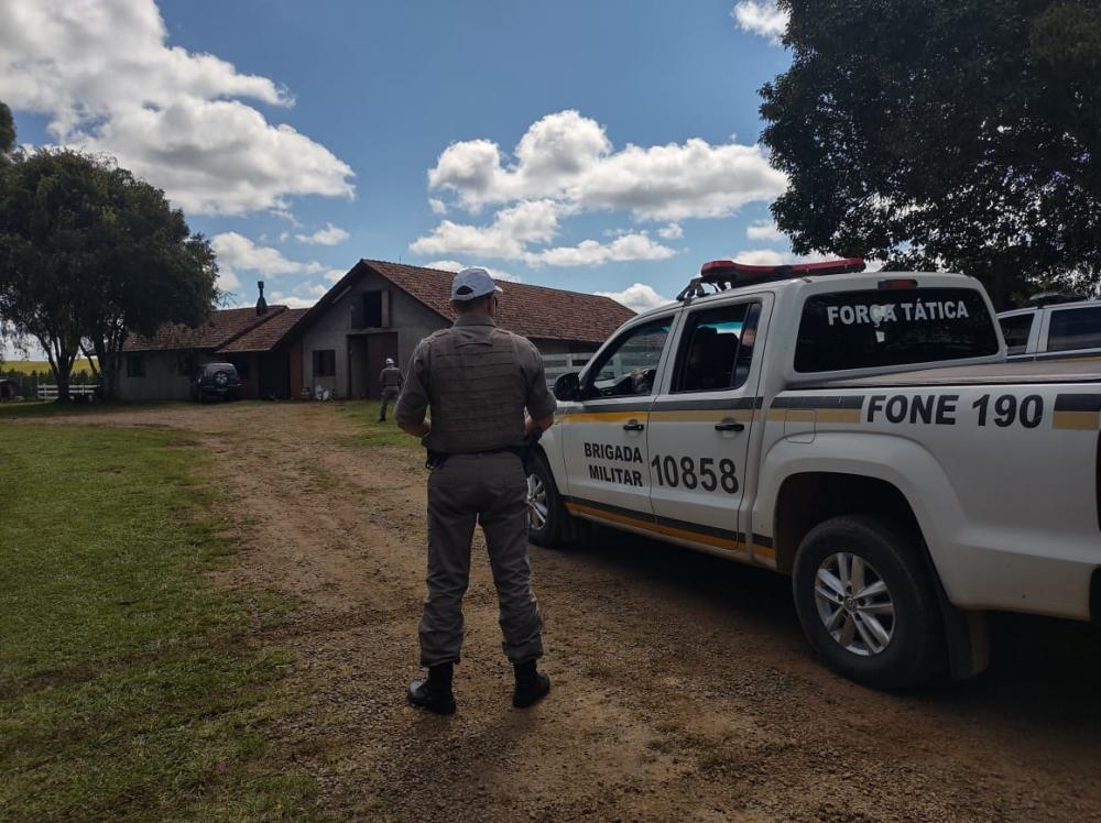 Responsável pela fazenda foi preso em flagrante e levado para a Polícia Federal em Caxias do Sul - Foto: BM/CRPO SERRA