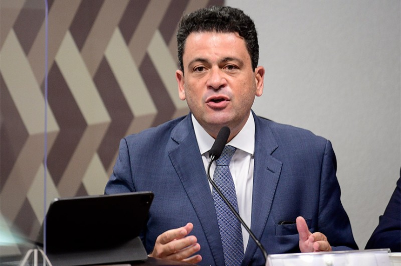 Rodrigo Badaró Almeida de Castro durante sabatina na Comissão de Constituição, Justiça e Cidadania (CCJ) do Senado - Pedro França/Agência Senado