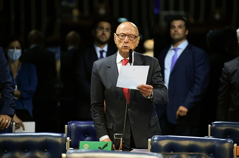 O senador Esperidião Amin (PP-SC) quer que a CCJ debata o projeto que aumenta as penas para os chamados crimes contra a honra - Roque de Sá/Agência Senado