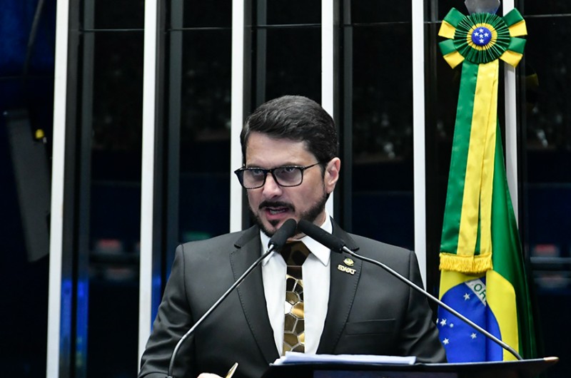 O senador Marcos do Val (Podemos-ES) ressaltou a importância da votação do projeto que altera o Estatuto do Desarmamento - Waldemir Barreto/Agência Senado