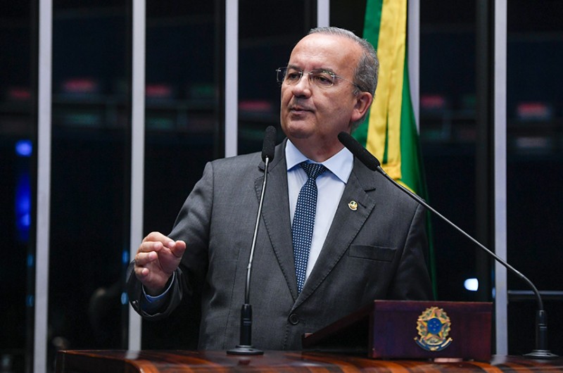 O senador Jorginho Mello (PL-SC) defendeu a votação do requerimento para que o Senado receba, em uma sessão de debates, o ministro do STF, Alexandre de Moraes. - Jefferson Rudy/Agência Senado